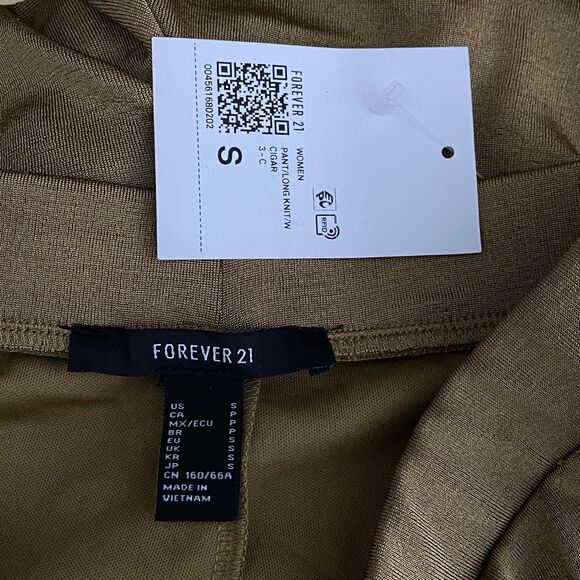 New Forever 21 Slinky High Rise Y2K Flare Pull On Pants Women's Size Small - Picture 3 of 8